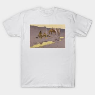 A New Year on the Cimarron by Frederic Remington T-Shirt